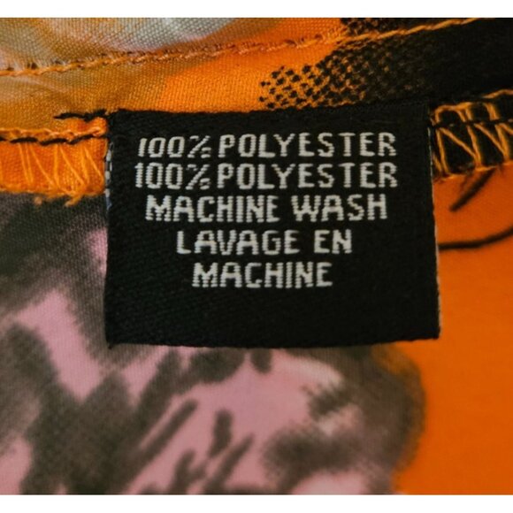 Feathers by Tolani Woman Size M Colorful Print Blocked Tunic V Neck Long Sleeve - Picture 6 of 7